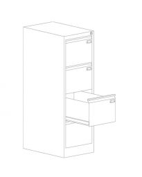 Единичен шкаф за висящи папки Malow File Locker SZK301
