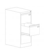 Единичен шкаф за висящи папки Malow File Locker SZK201