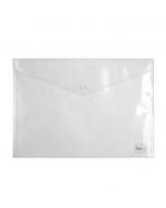 Папка джоб с копче OfficeMe Clear