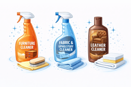 Препарати за мебели, текстил и кожа