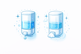 Дозатори за сапун и дезинфектанти