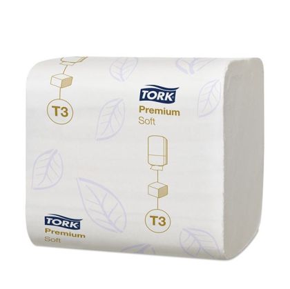 Тоалетна хартия на пачка Tork Premium Soft System T3