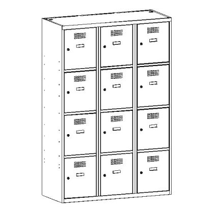 Метален гардероб Malow Wardrobe Locker SUS434W