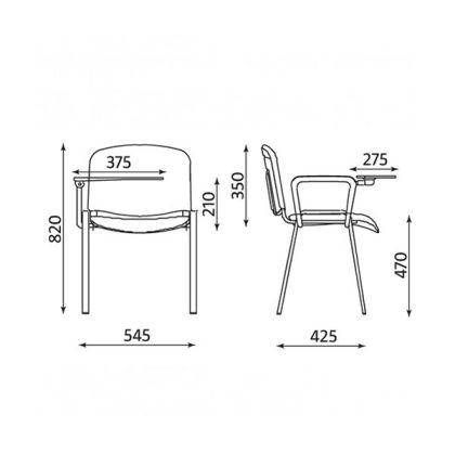 Конферентна масичка с подлакътник ISO
