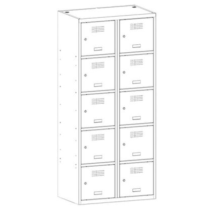 Метален гардероб Malow Wardrobe Locker SUS425W