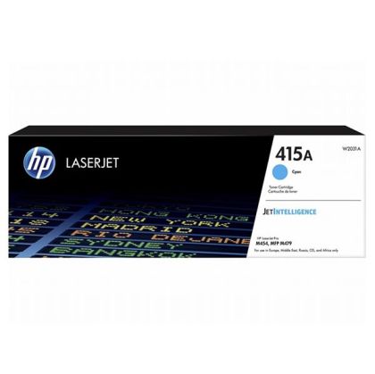 Тонер касета цветна Cyan HP no. 415A W2031A