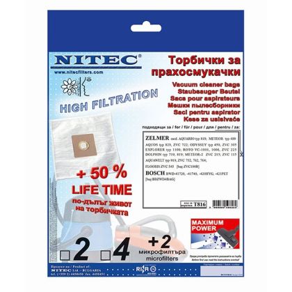Торби за прахосмукачка Nitec T616