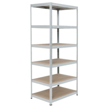 Метален стелаж STAR 213x90x60 см, до 250 кг на рафт - цинк