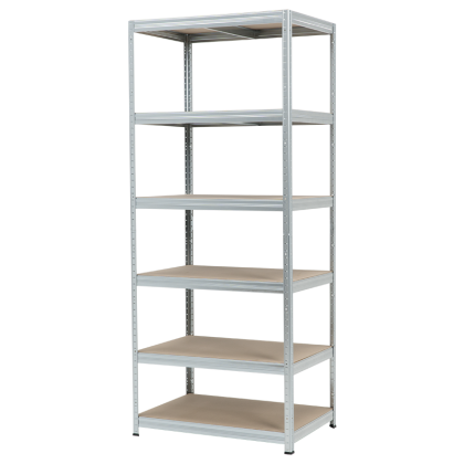 Метален стелаж STAR 213x90x60 см, до 250 кг на рафт - цинк