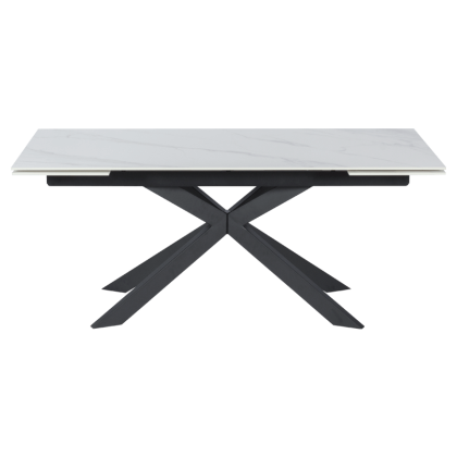 Разтегателна трапезна маса ELK - бяла