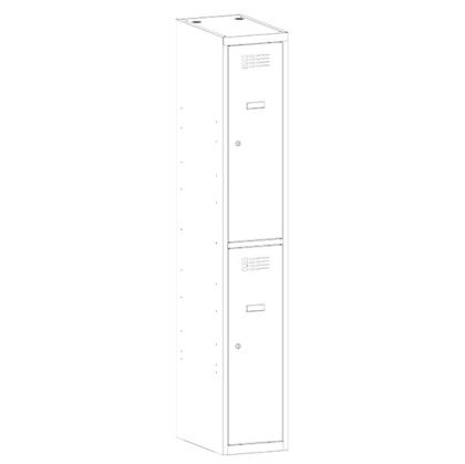 Метален гардероб Malow Wardrobe Locker SUS312W