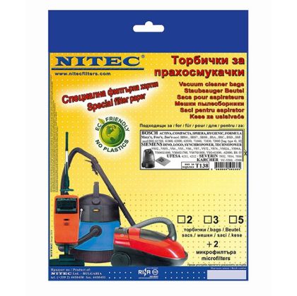 Торби за прахосмукачка Nitec T138