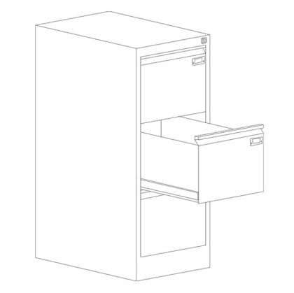 Единичен шкаф за висящи папки Malow File Locker SZK201