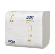 Тоалетна хартия на пачка Tork Premium Soft System T3