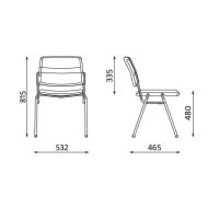 Стол Isit Arm Black