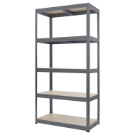 Метален стелаж STAR 180x90x45 см, до 350 кг на рафт - сив
