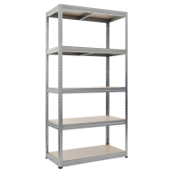 Метален стелаж STAR 180x90x45 см, до 350 на рафт - цинк