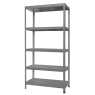 Метален стелаж HARD 180x100x40 см, до 130 кг на рафт  - сив