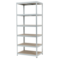 Метален стелаж STAR 213x90x60 см, до 250 кг на рафт - цинк