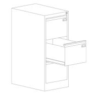 Единичен шкаф за висящи папки Malow File Locker SZK201